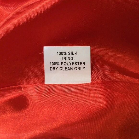 Britt Ryan 100% Silk Ruffle Tank Top Blouse Orange Sleeveless Office Womens M - Picture 8 of 10